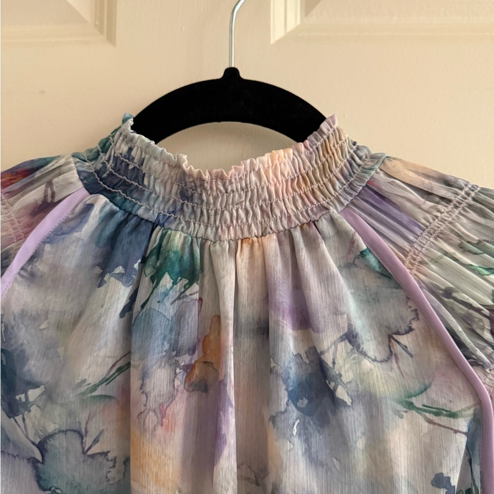 Misa Los Angeles Watercolor Mini Dress - Picture 3 of 6
